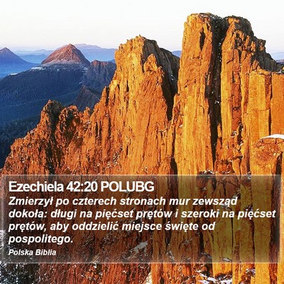Ezechiela 42:20 POLUBG Bible Verse Image