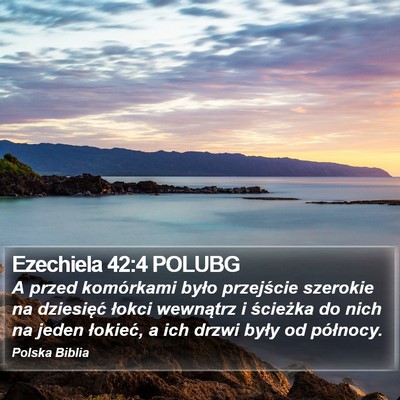 Ezechiela 42:4 POLUBG Bible Verse Image