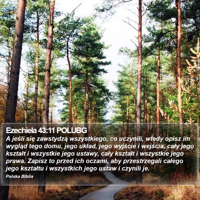 Ezechiela 43:11 POLUBG Bible Verse Image