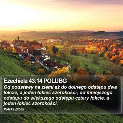 Ezechiela 43:14 POLUBG Bible Verse Image
