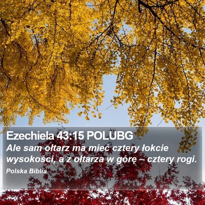 Ezechiela 43:15 POLUBG Bible Verse Image
