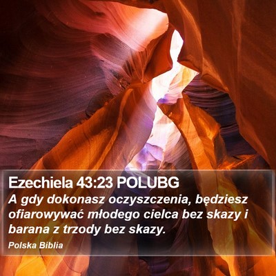 Ezechiela 43:23 POLUBG Bible Verse Image