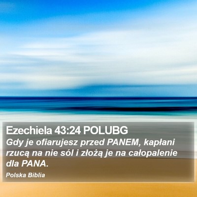 Ezechiela 43:24 POLUBG Bible Verse Image
