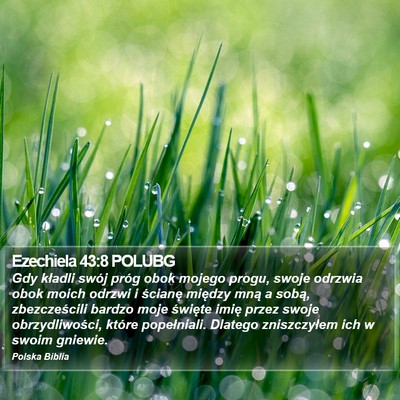 Ezechiela 43:8 POLUBG Bible Verse Image