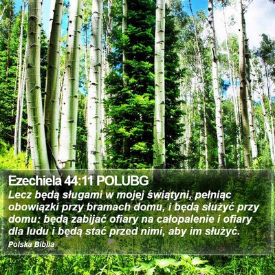 Ezechiela 44:11 POLUBG Bible Verse Image