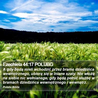 Ezechiela 44:17 POLUBG Bible Verse Image