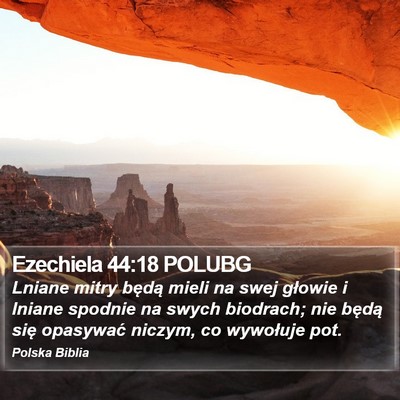 Ezechiela 44:18 POLUBG Bible Verse Image