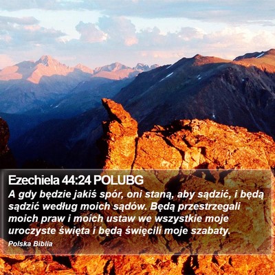 Ezechiela 44:24 POLUBG Bible Verse Image