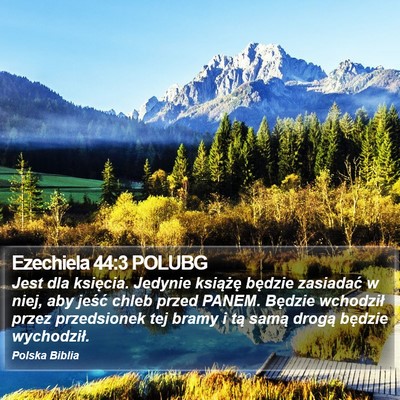 Ezechiela 44:3 POLUBG Bible Verse Image