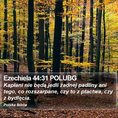 Ezechiela 44:31 POLUBG Bible Verse Image