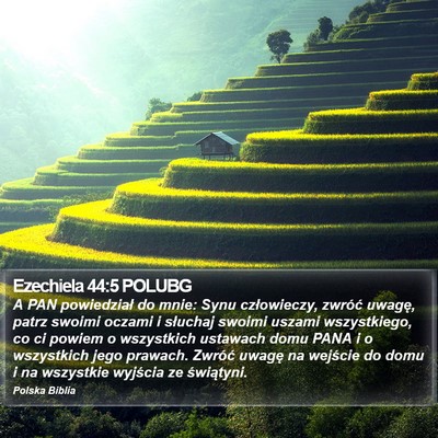 Ezechiela 44:5 POLUBG Bible Verse Image