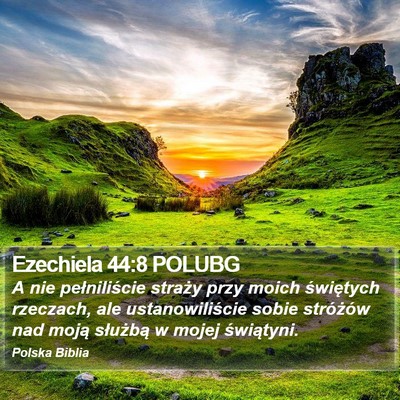 Ezechiela 44:8 POLUBG Bible Verse Image