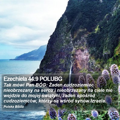 Ezechiela 44:9 POLUBG Bible Verse Image