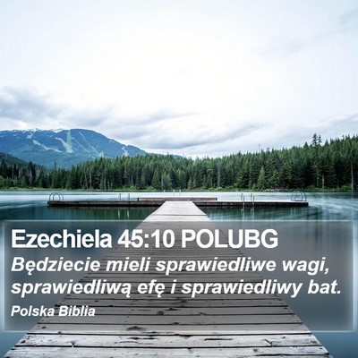 Ezechiela 45:10 POLUBG Bible Verse Image