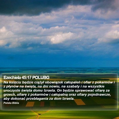 Ezechiela 45:17 POLUBG Bible Verse Image