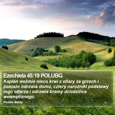 Ezechiela 45:19 POLUBG Bible Verse Image