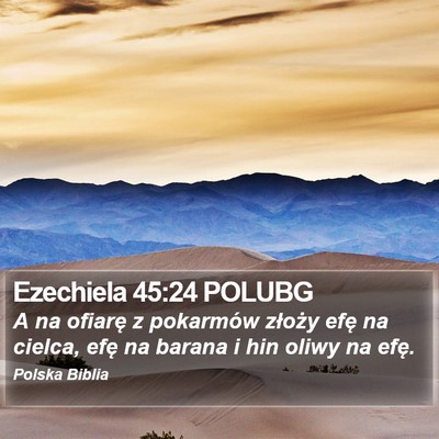 Ezechiela 45:24 POLUBG Bible Verse Image