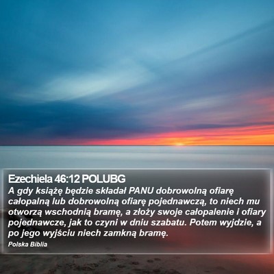 Ezechiela 46:12 POLUBG Bible Verse Image