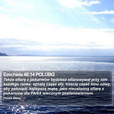 Ezechiela 46:14 POLUBG Bible Verse Image