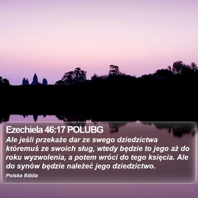 Ezechiela 46:17 POLUBG Bible Verse Image