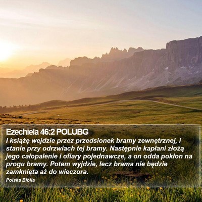 Ezechiela 46:2 POLUBG Bible Verse Image
