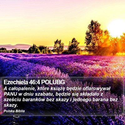 Ezechiela 46:4 POLUBG Bible Verse Image