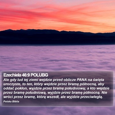 Ezechiela 46:9 POLUBG Bible Verse Image