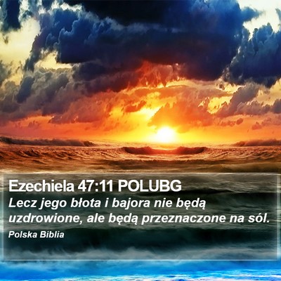 Ezechiela 47:11 POLUBG Bible Verse Image