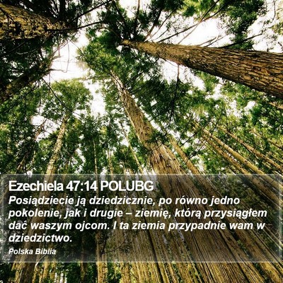 Ezechiela 47:14 POLUBG Bible Verse Image