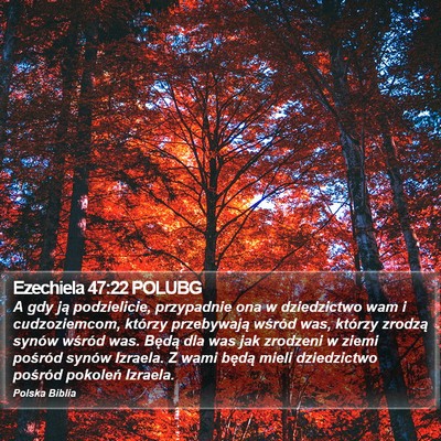 Ezechiela 47:22 POLUBG Bible Verse Image