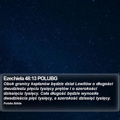 Ezechiela 48:13 POLUBG Bible Verse Image