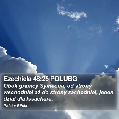 Ezechiela 48:25 POLUBG Bible Verse Image