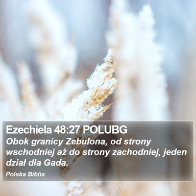 Ezechiela 48:27 POLUBG Bible Verse Image