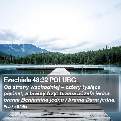 Ezechiela 48:32 POLUBG Bible Verse Image