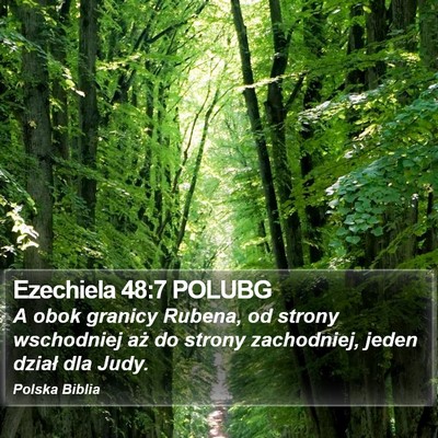 Ezechiela 48:7 POLUBG Bible Verse Image