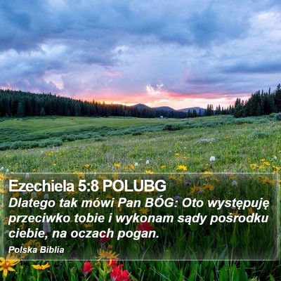 Ezechiela 5:8 POLUBG Bible Verse Image
