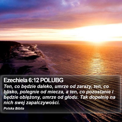 Ezechiela 6:12 POLUBG Bible Verse Image