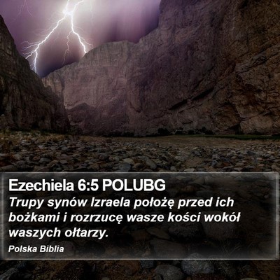Ezechiela 6:5 POLUBG Bible Verse Image