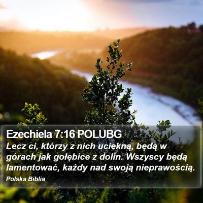 Ezechiela 7:16 POLUBG Bible Verse Image