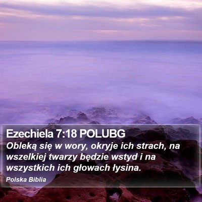 Ezechiela 7:18 POLUBG Bible Verse Image