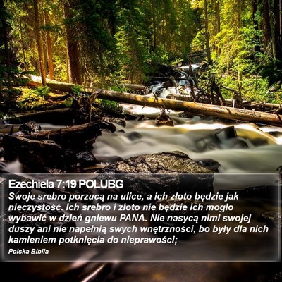 Ezechiela 7:19 POLUBG Bible Verse Image