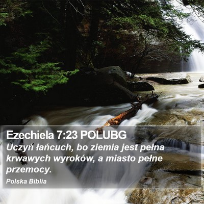 Ezechiela 7:23 POLUBG Bible Verse Image