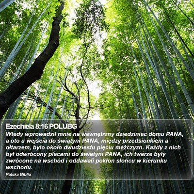 Ezechiela 8:16 POLUBG Bible Verse Image
