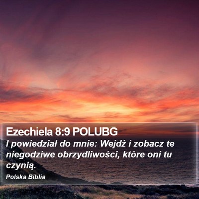 Ezechiela 8:9 POLUBG Bible Verse Image