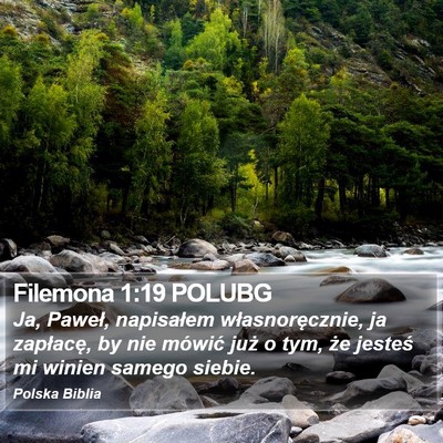 Filemona 1:19 POLUBG Bible Verse Image