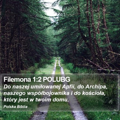 Filemona 1:2 POLUBG Bible Verse Image