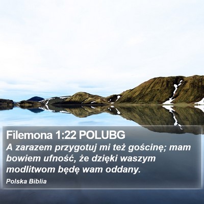 Filemona 1:22 POLUBG Bible Verse Image