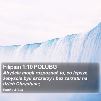 Filipian 1:10 POLUBG Bible Verse Image