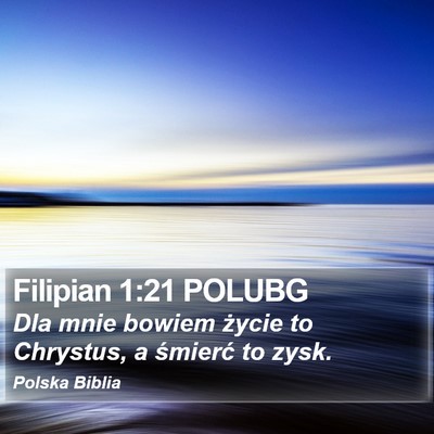 Filipian 1:21 POLUBG Bible Verse Image