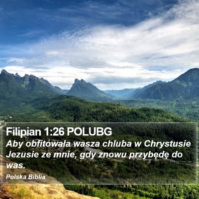 Filipian 1:26 POLUBG Bible Verse Image